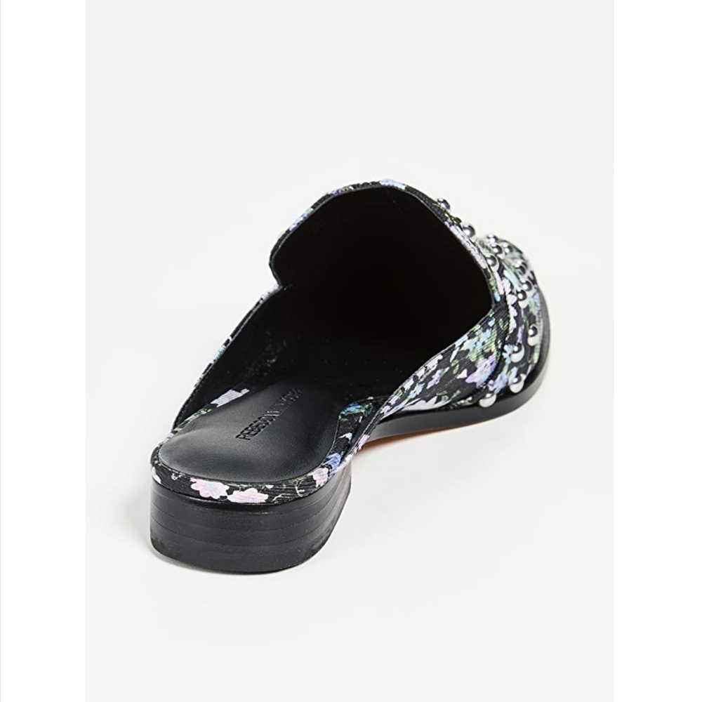 Sassy Studded Rebecca Minkoff Floral Mules - Picture 6 of 10